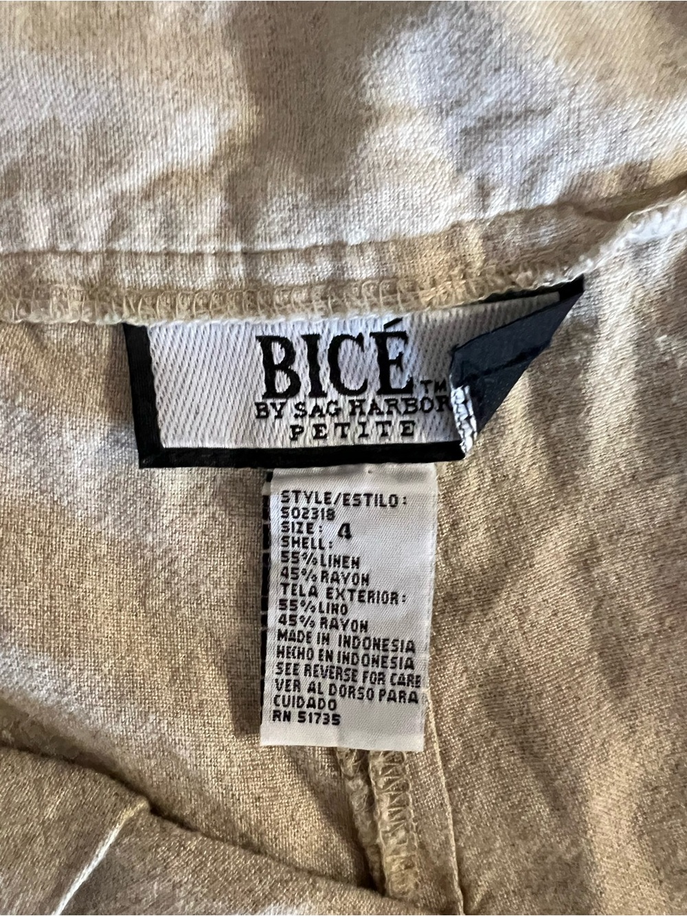Women’s Beige Casual Trousers - Relaxed Fit - Picture 3 of 4